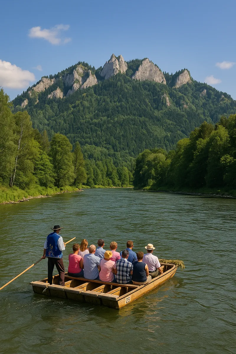 Spływ Dunajcem – flisacy na tratwach w Pieninach